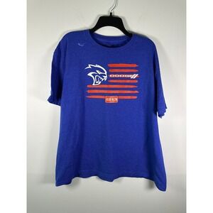 Dodge T-Shirt Mens 2XL Blue Graphic 4 UR HLTH License Plate Logo ShortSleeve Tee